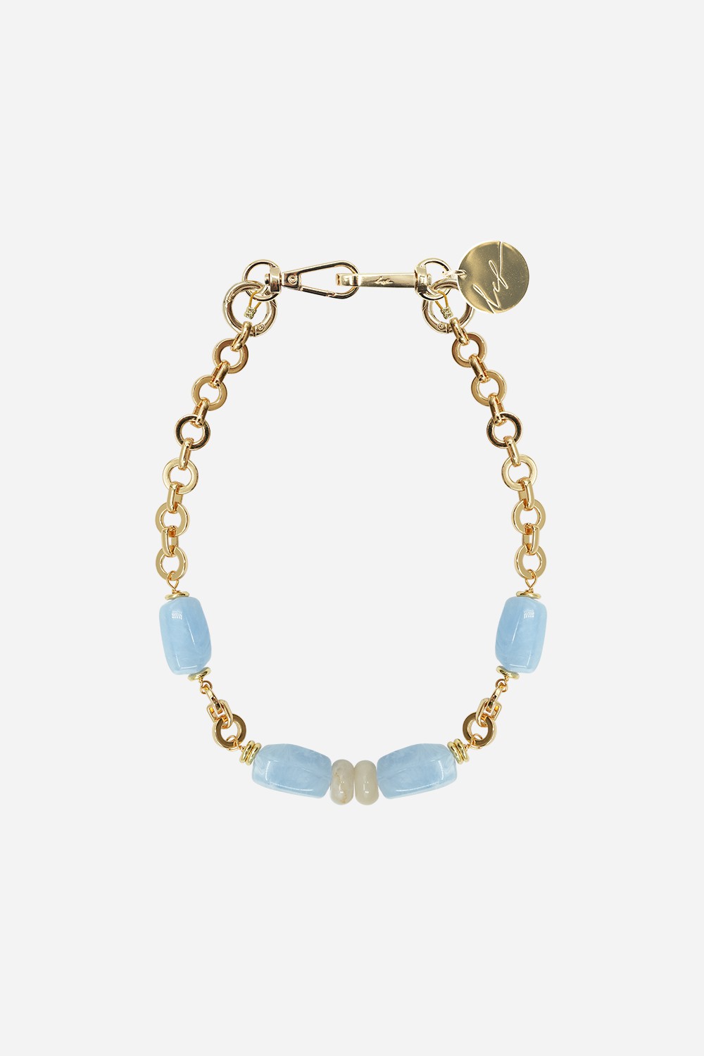 Bijoux Collier Mel Bleu 40 cm