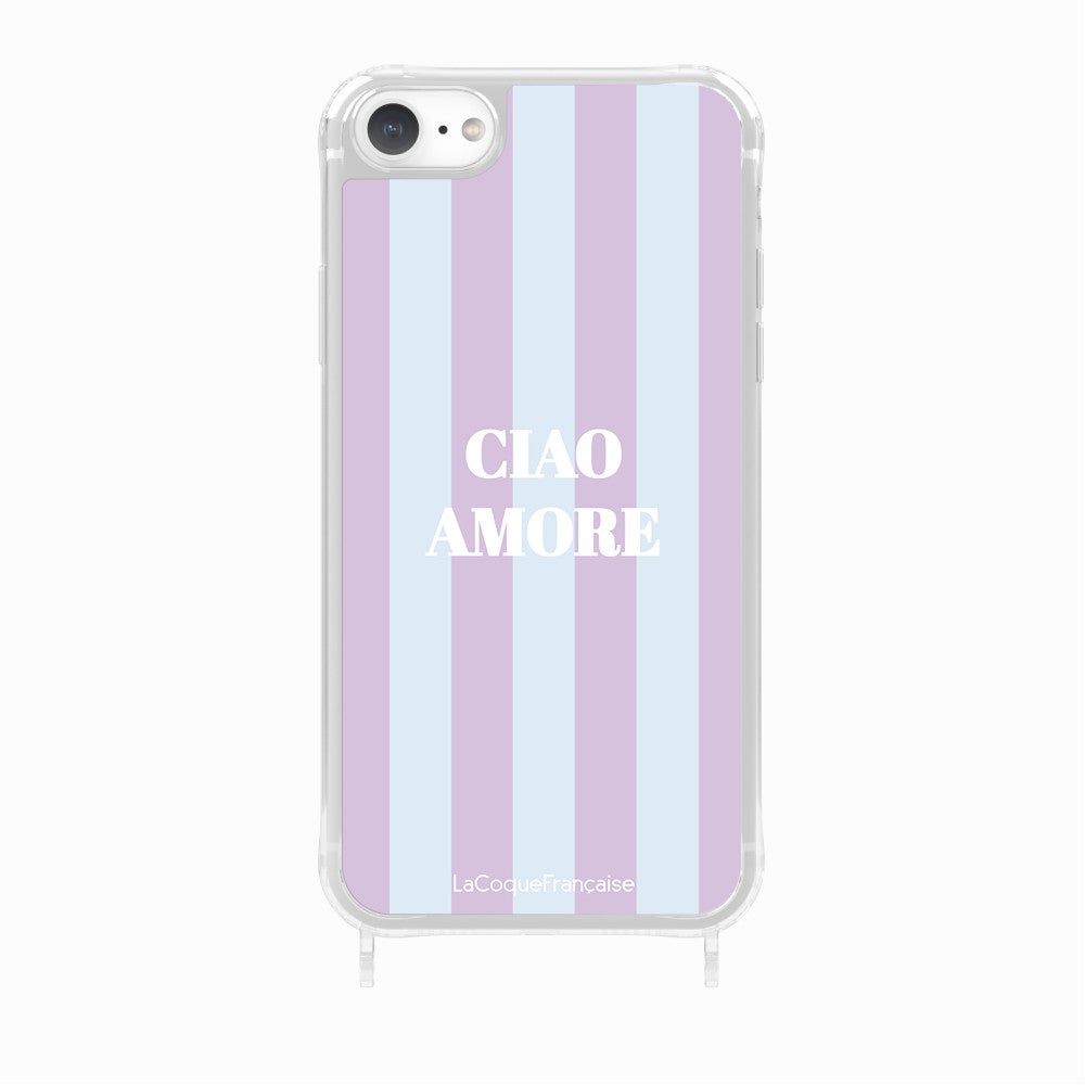 Coque Anneaux Imprimee Ciao Amore Violet