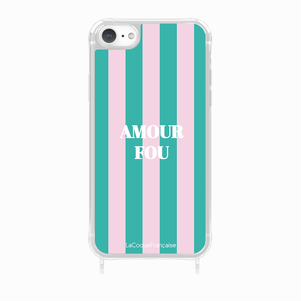 Coque Anneaux Imprimee Amour Fou Rose