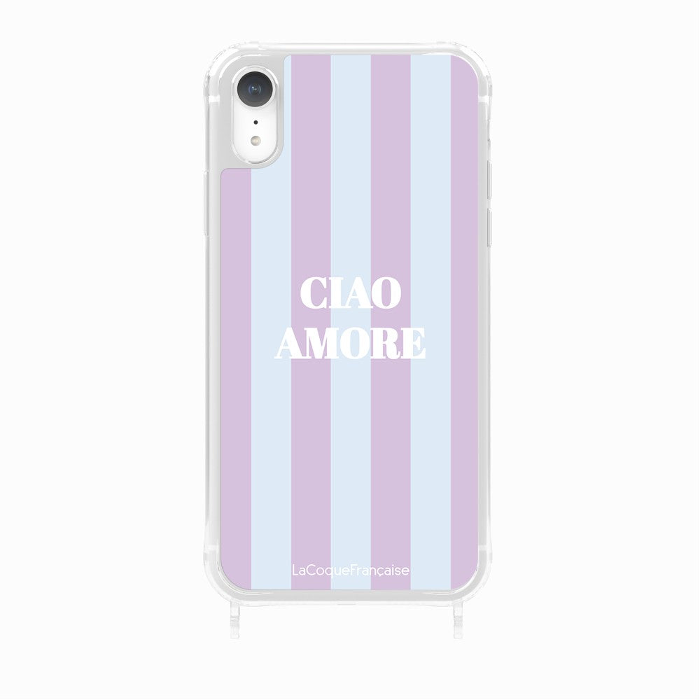 Coque Anneaux Imprimee Ciao Amore Violet