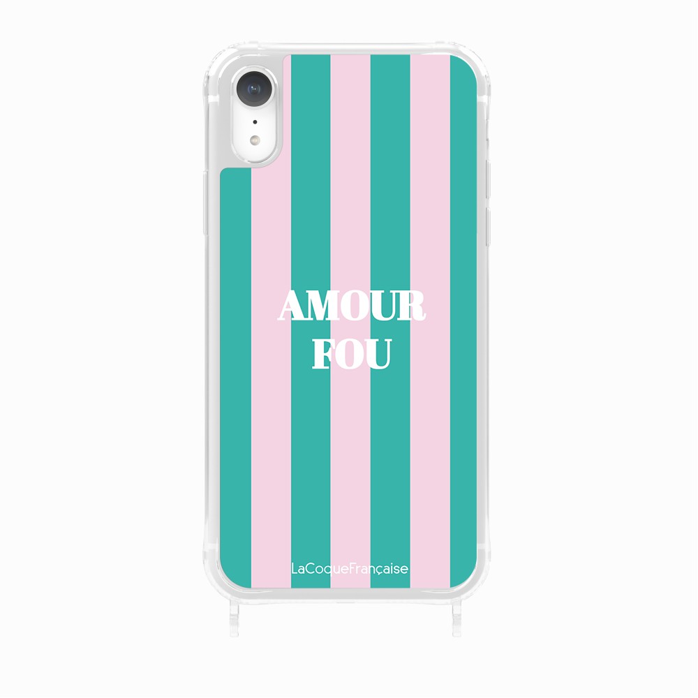 Coque Anneaux Imprimee Amour Fou Rose