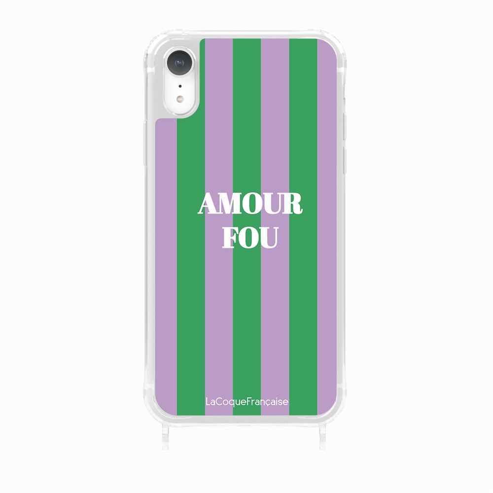 Coque Anneaux Imprimee Amour Fou Violet