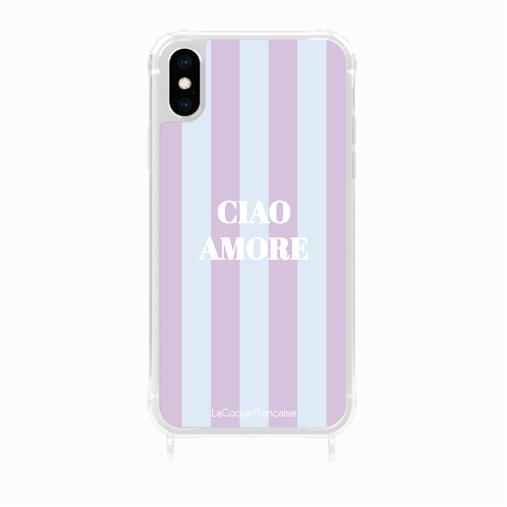 Coque Anneaux Imprimee Ciao Amore Violet