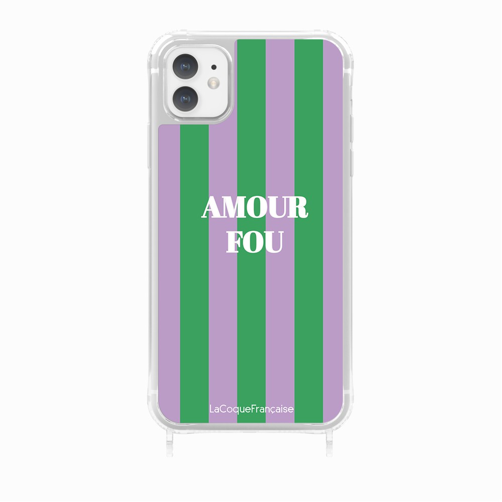 Coque Anneaux Imprimee Amour Fou Violet