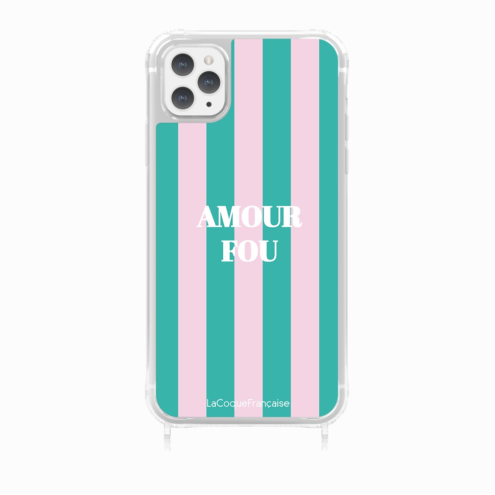 Coque Anneaux Imprimee Amour Fou Rose