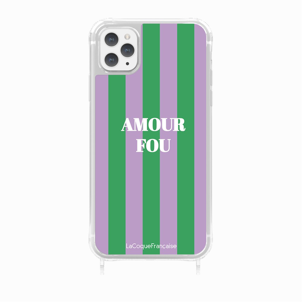 Coque Anneaux Imprimee Amour Fou Violet