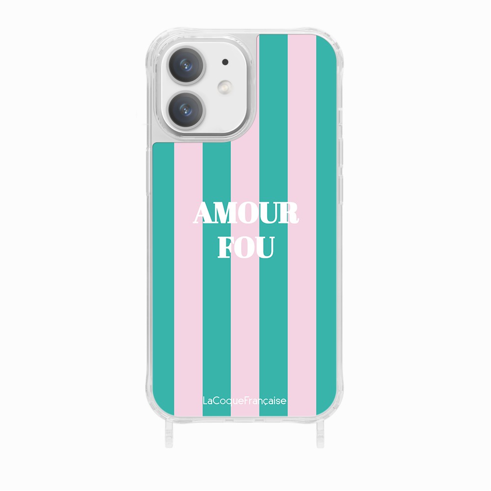 Coque Anneaux Imprimee Amour Fou Rose