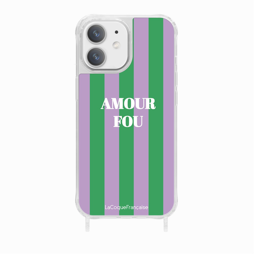 Coque Anneaux Imprimee Amour Fou Violet