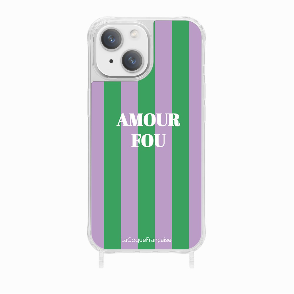 Coque Anneaux Imprimee Amour Fou Violet