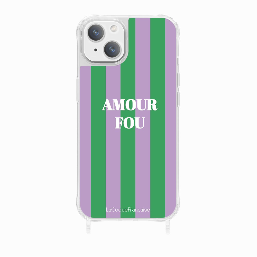 Coque Anneaux Imprimee Amour Fou Violet