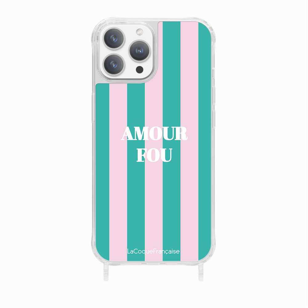 Coque Anneaux Imprimee Amour Fou Rose