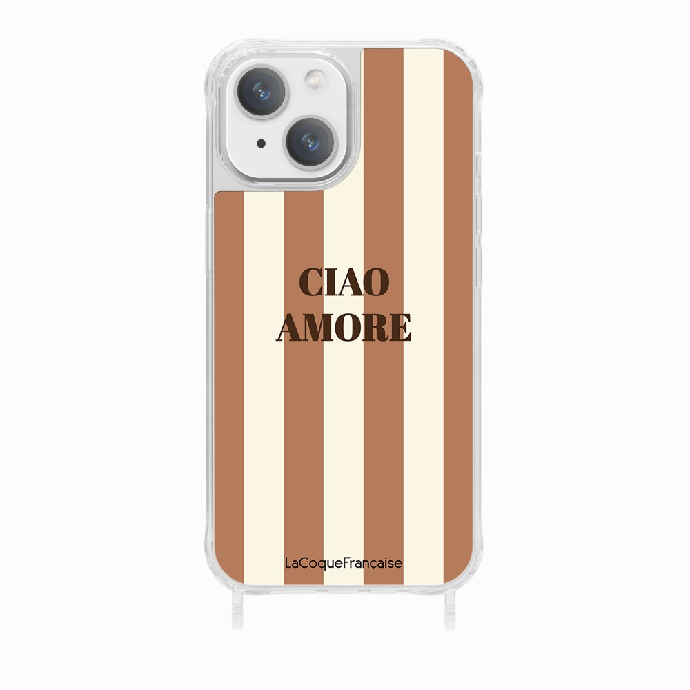 Ciao Amore Beige Printed Rings Case