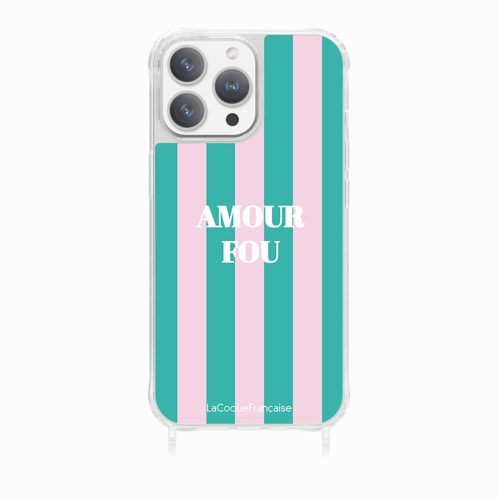 Coque Anneaux Imprimee Amour Fou Rose