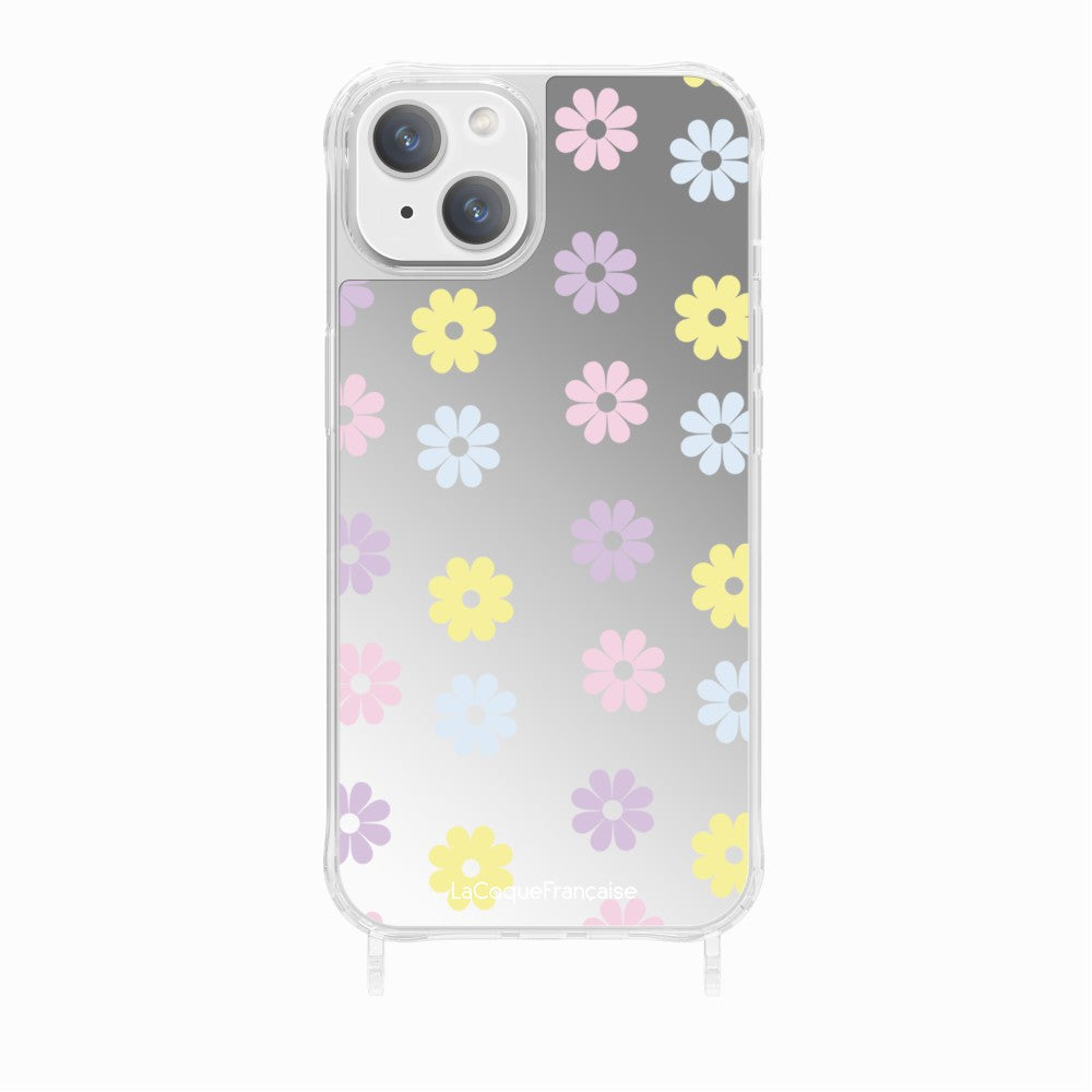 Coque Anneaux Imprimee Marguerite Pastel