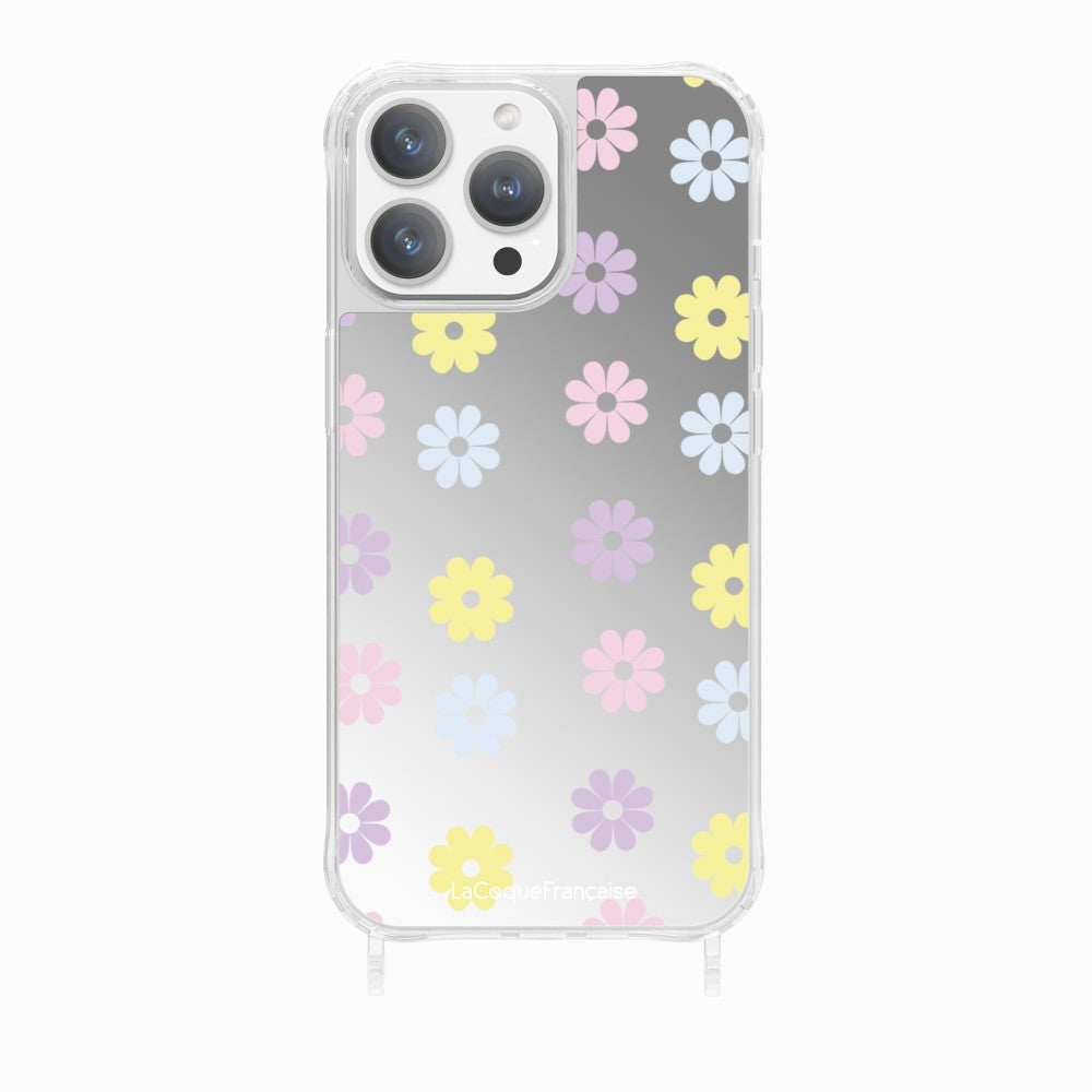 Coque Anneaux Imprimee Marguerite Pastel