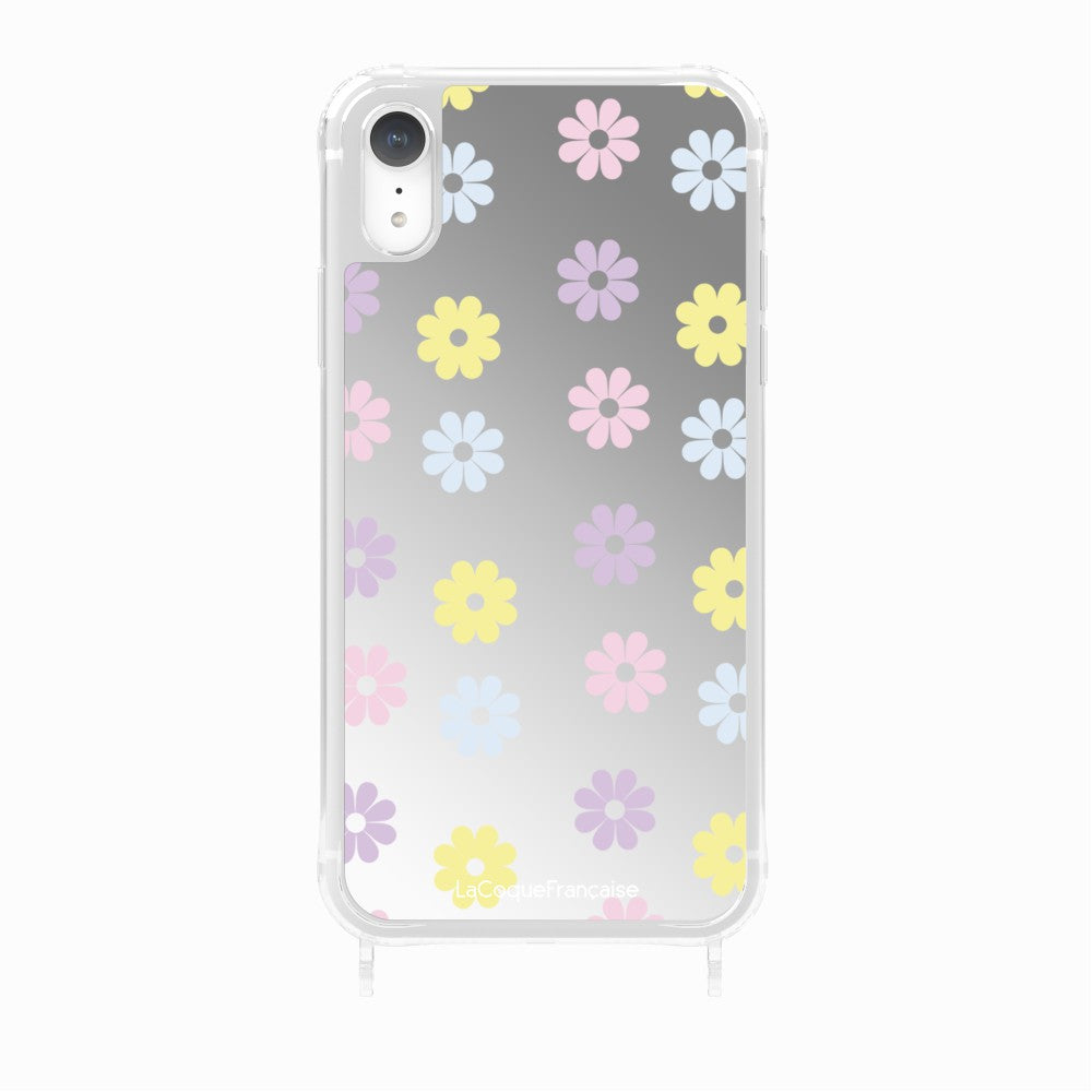 Coque Anneaux Imprimee Marguerite Pastel