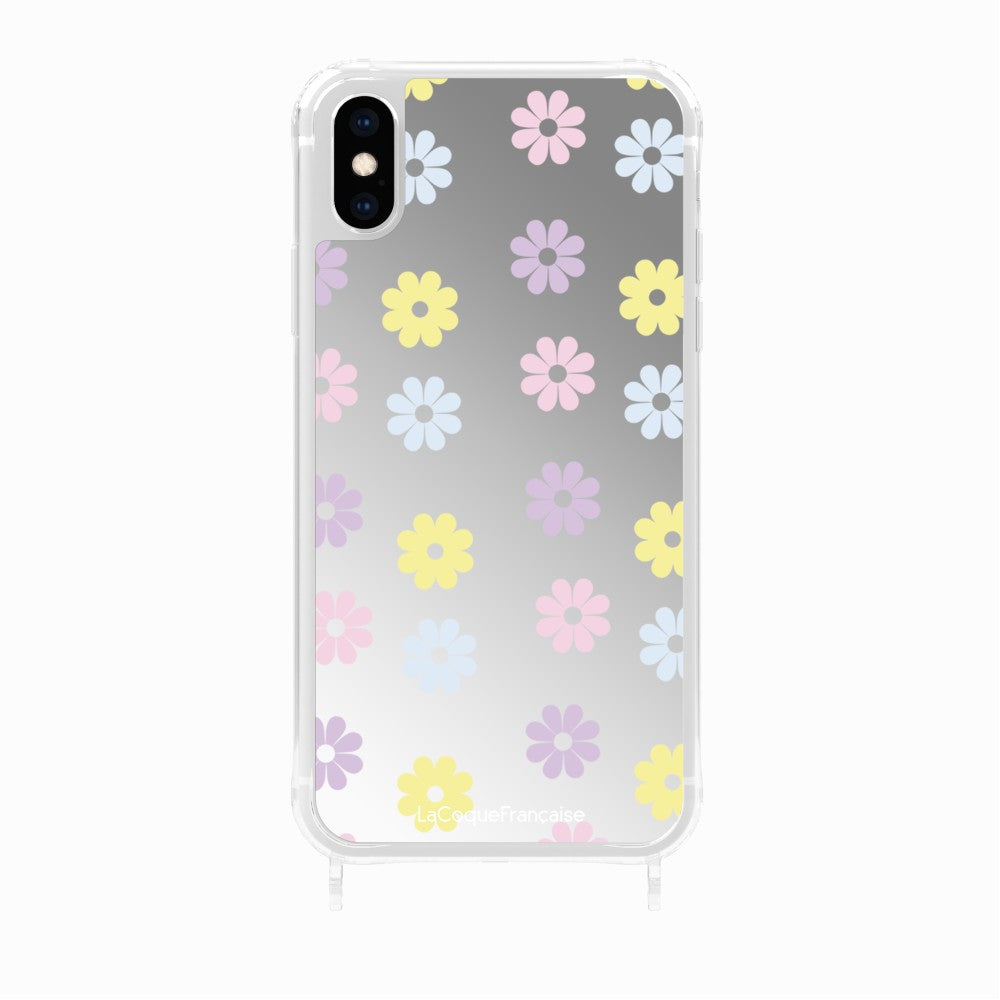 Coque Anneaux Imprimee Marguerite Pastel