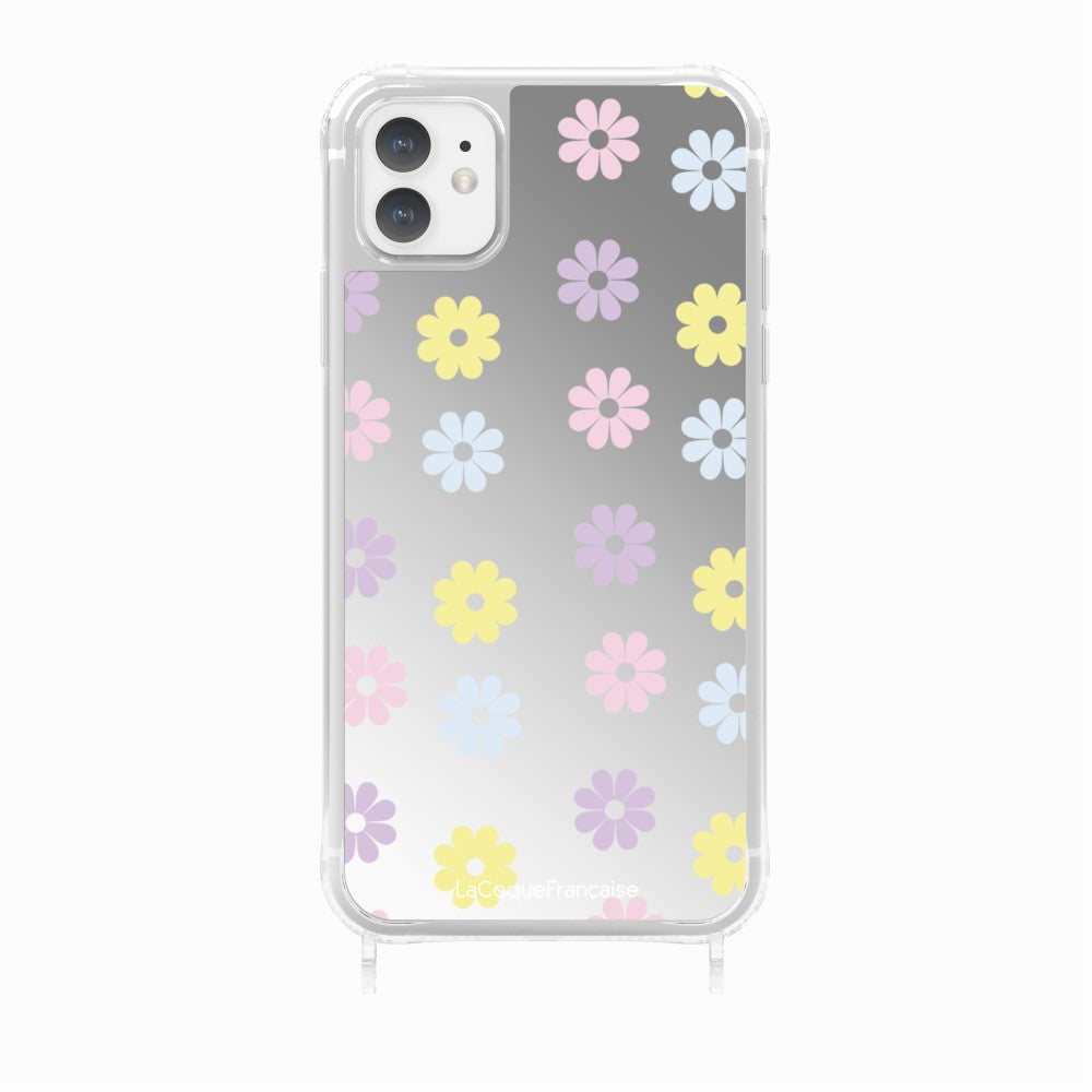 Coque Anneaux Imprimee Marguerite Pastel