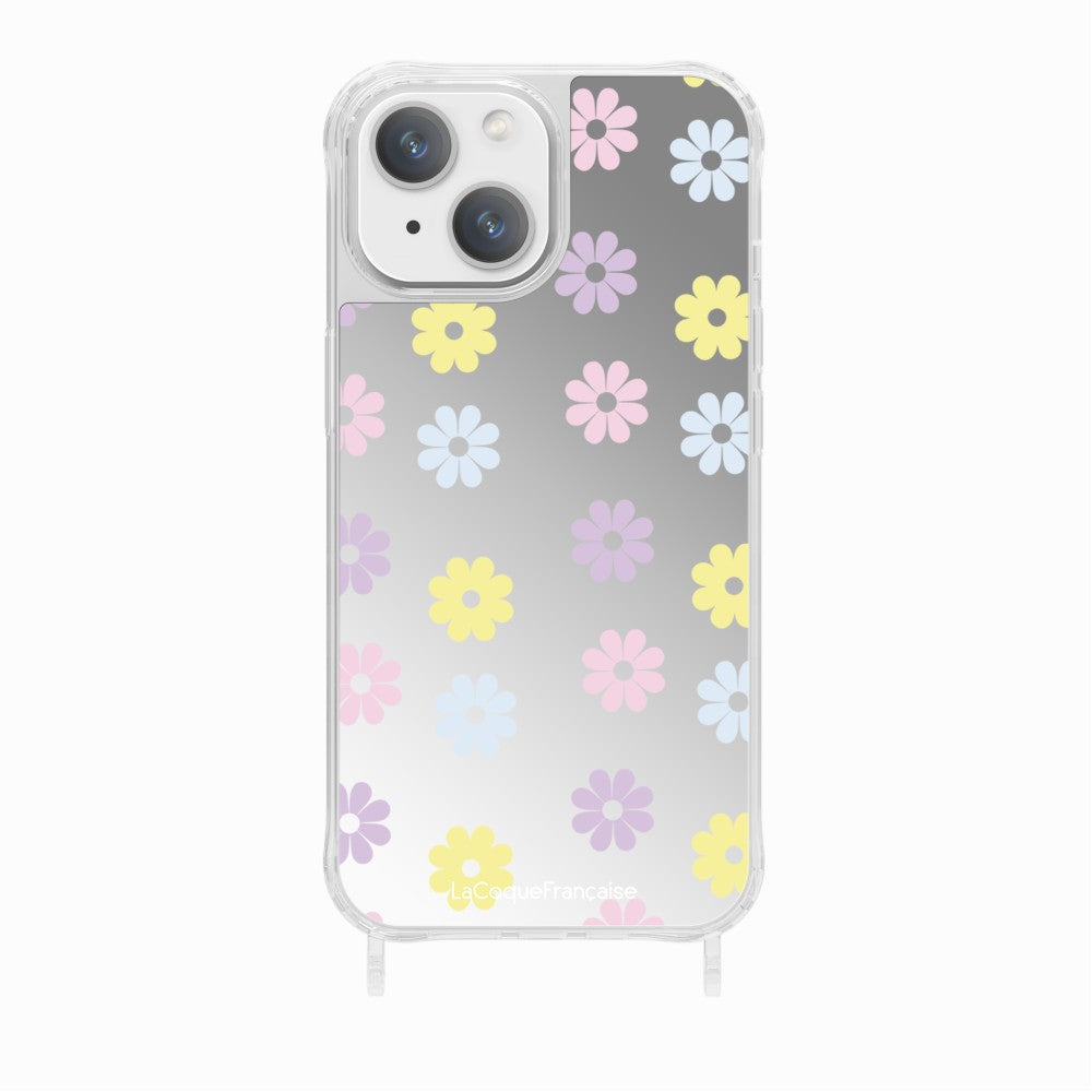 Coque Anneaux Imprimee Marguerite Pastel