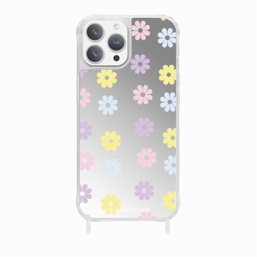 Coque Anneaux Imprimee Marguerite Pastel