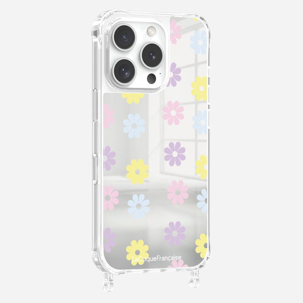 Coque Anneaux Imprimee Marguerite Pastel