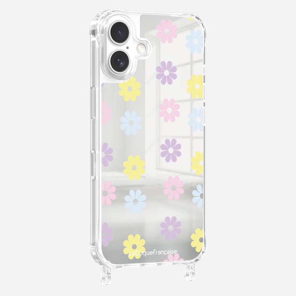 Coque Anneaux Imprimee Marguerite Pastel