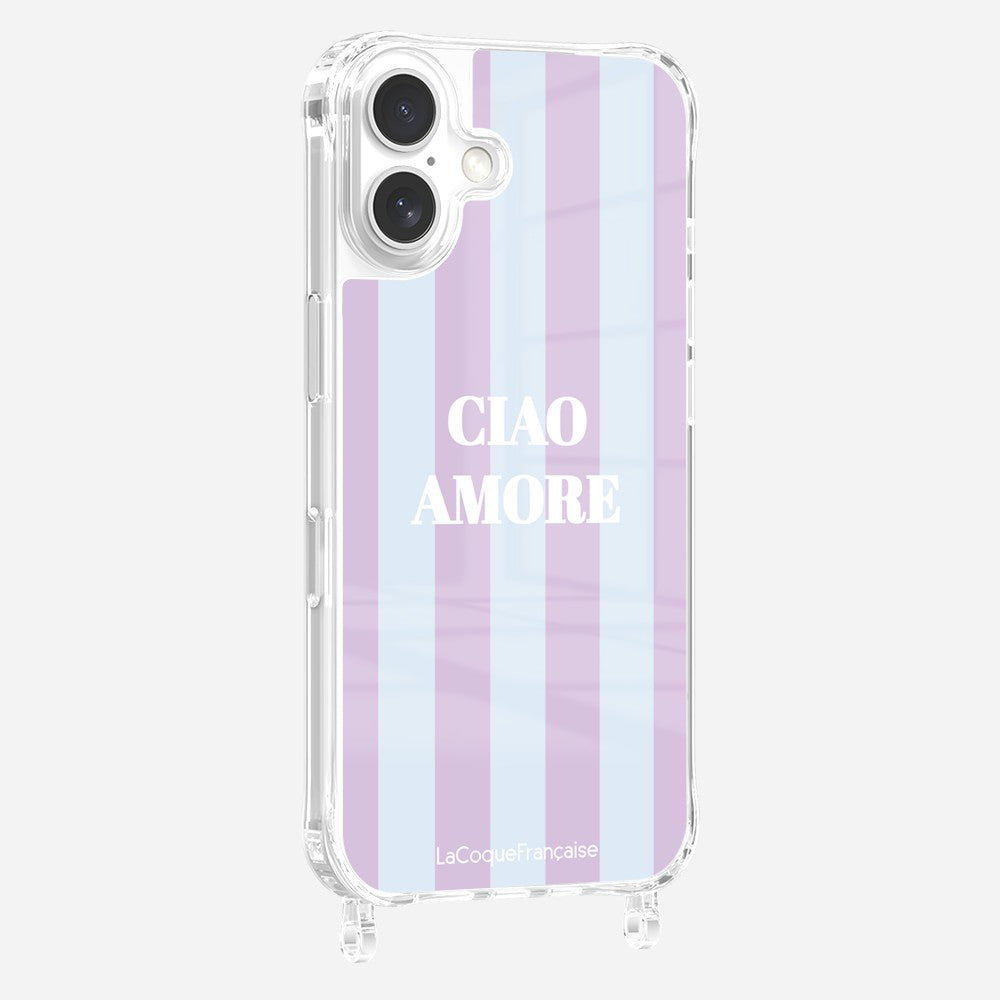 Coque Anneaux Imprimee Ciao Amore Violet