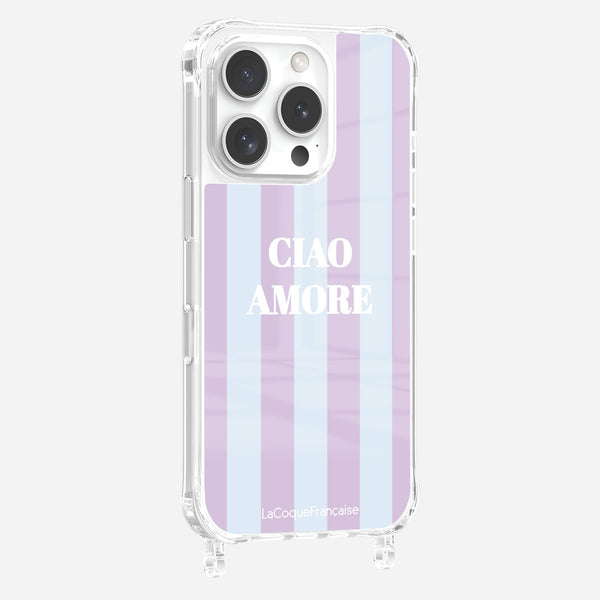 Coque Anneaux Imprimee Ciao Amore Violet