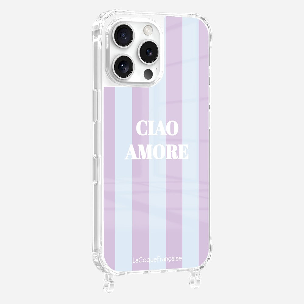 Coque Anneaux Imprimee Ciao Amore Violet