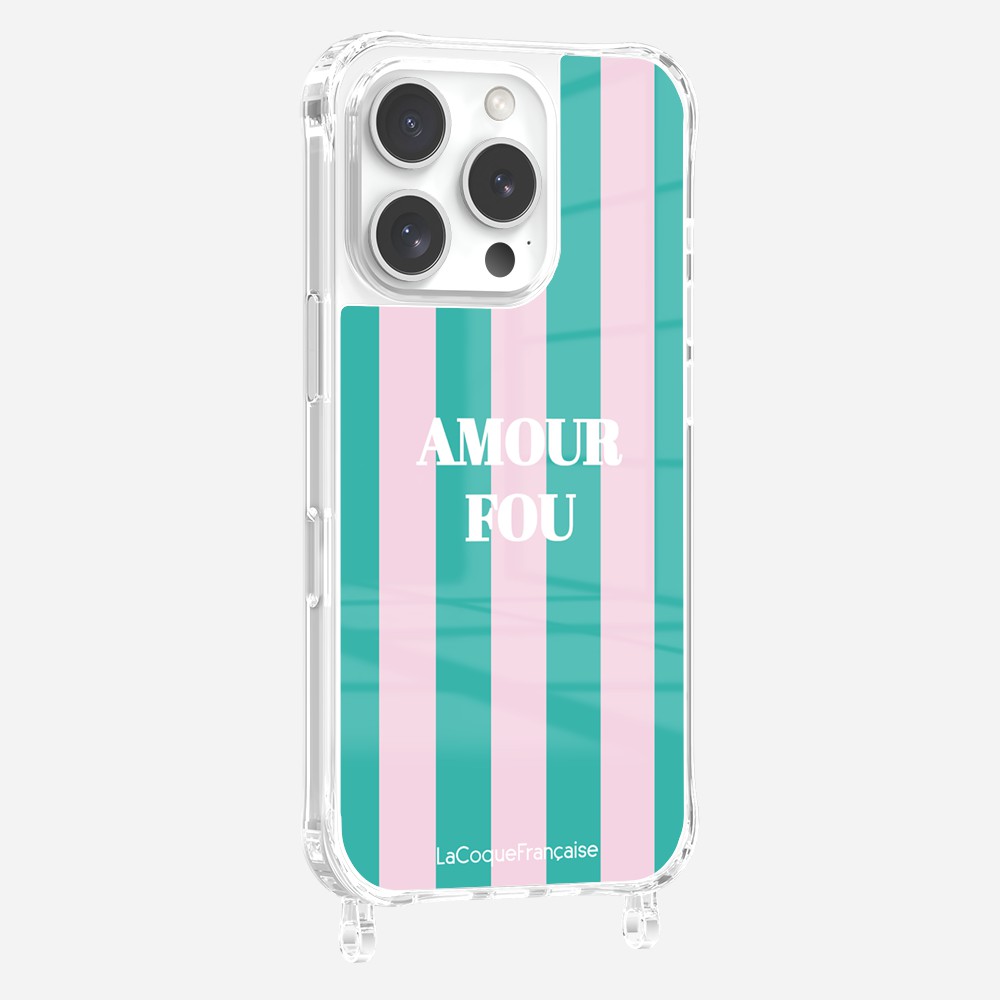 Coque Anneaux Imprimee Amour Fou Rose