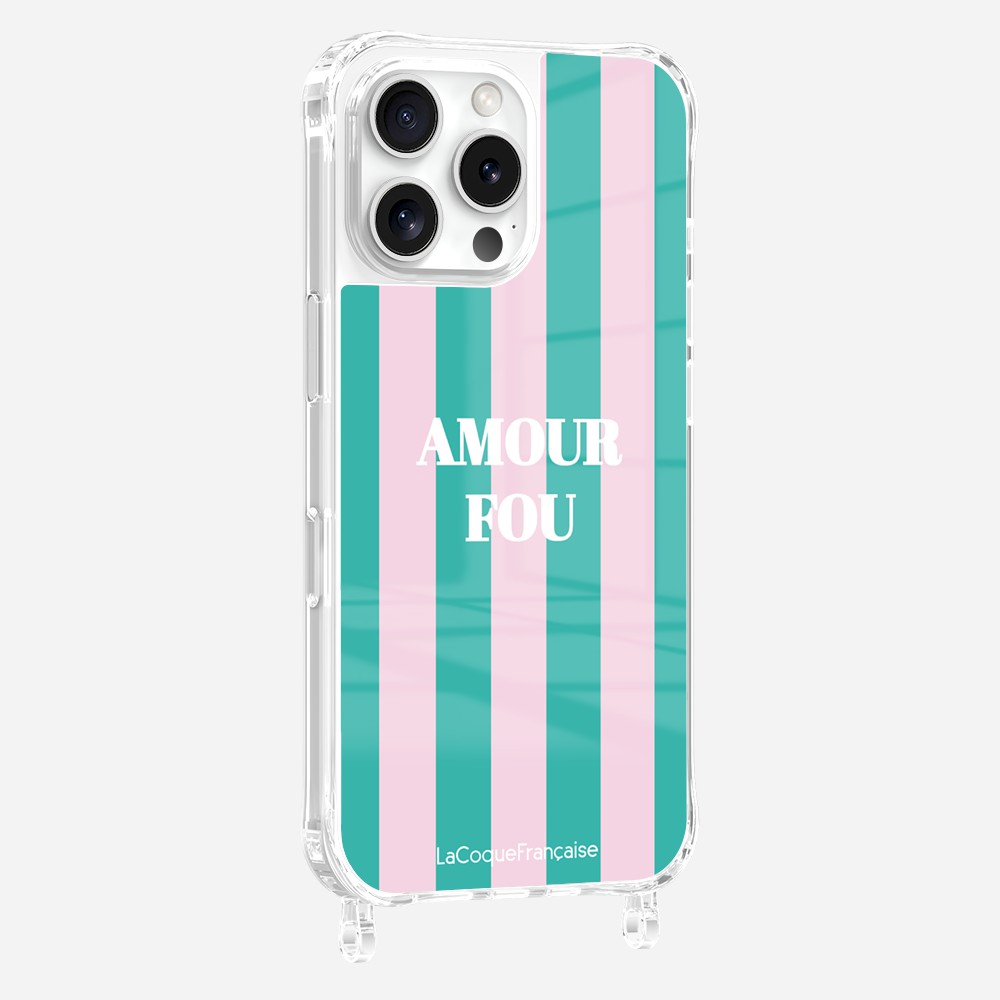 Coque Anneaux Imprimee Amour Fou Rose