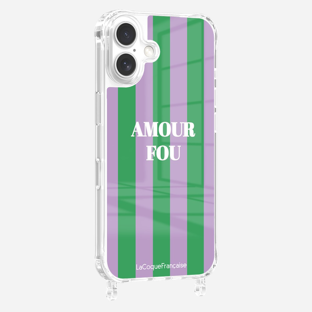 Coque Anneaux Imprimee Amour Fou Violet