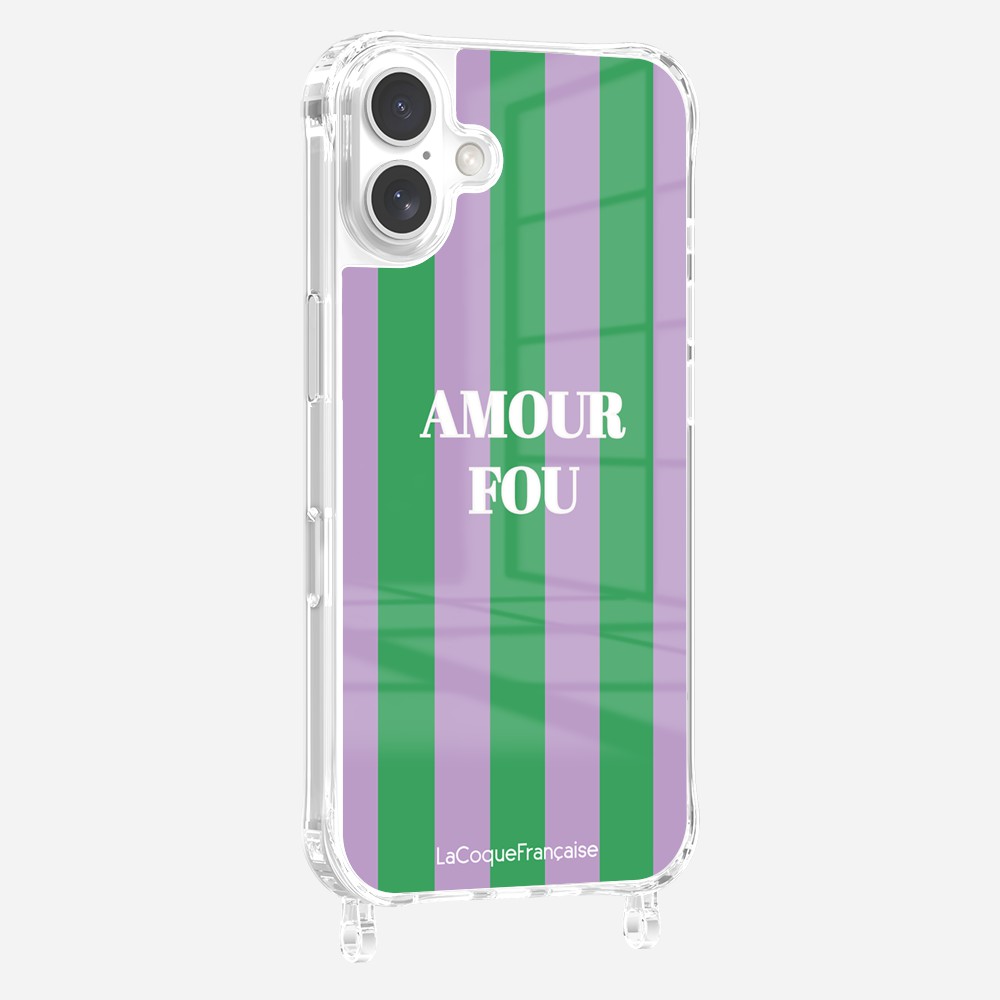 Coque Anneaux Imprimee Amour Fou Violet