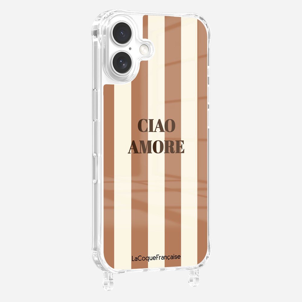 Ciao Amore Beige Printed Rings Case