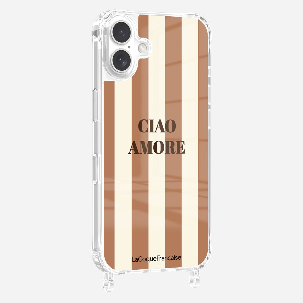 Ciao Amore Beige Printed Rings Case