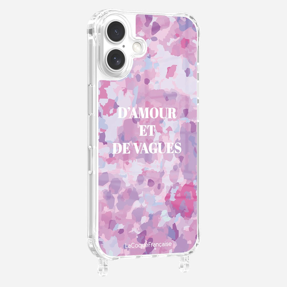 Coque Anneaux Imprimee D'amour Et De Vagues Parme