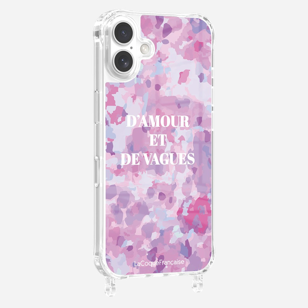 Coque Anneaux Imprimee D'amour Et De Vagues Parme