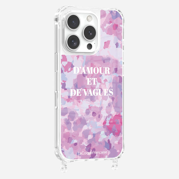 Coque Anneaux Imprimee D'amour Et De Vagues Parme