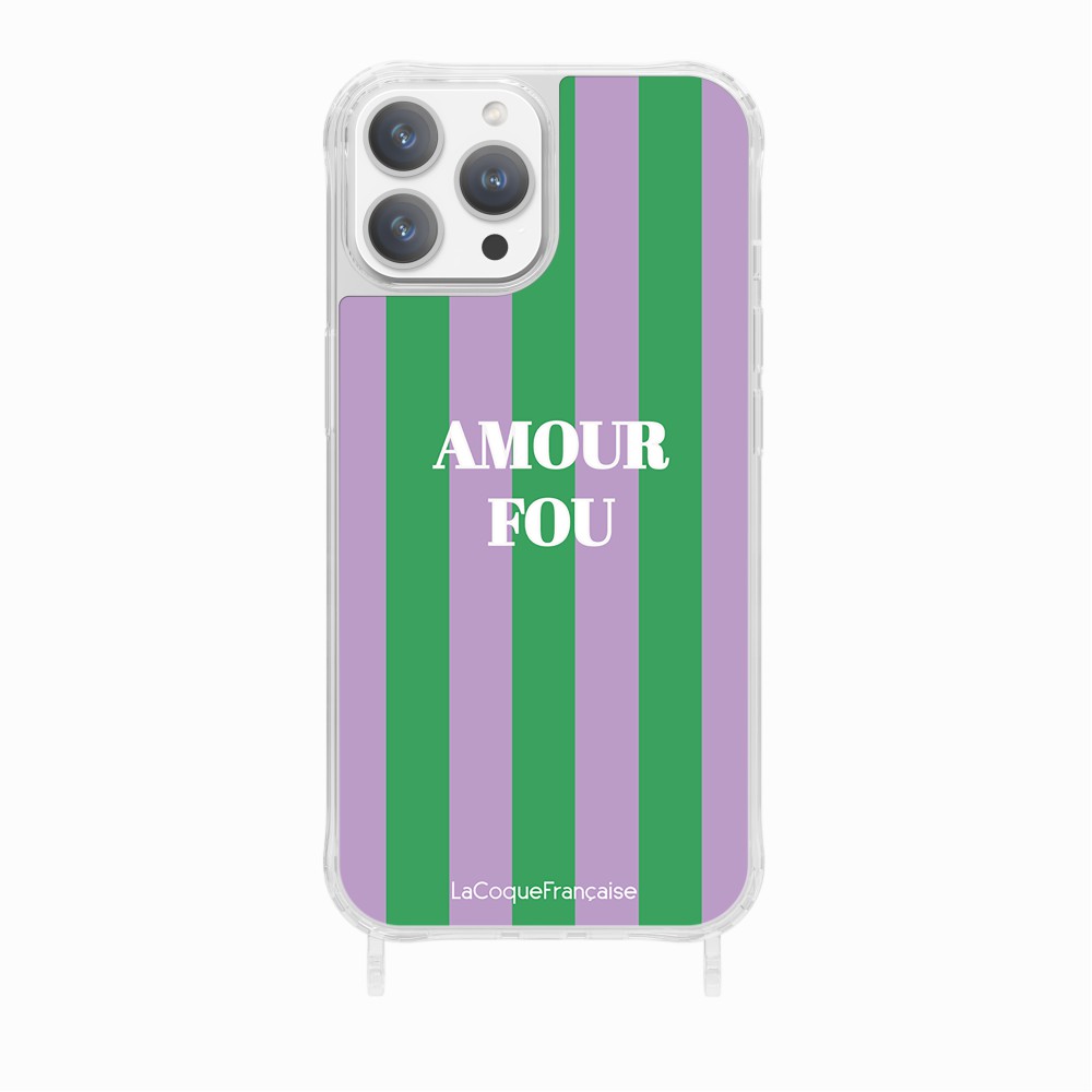 Coque Anneaux Imprimee Amour Fou Violet