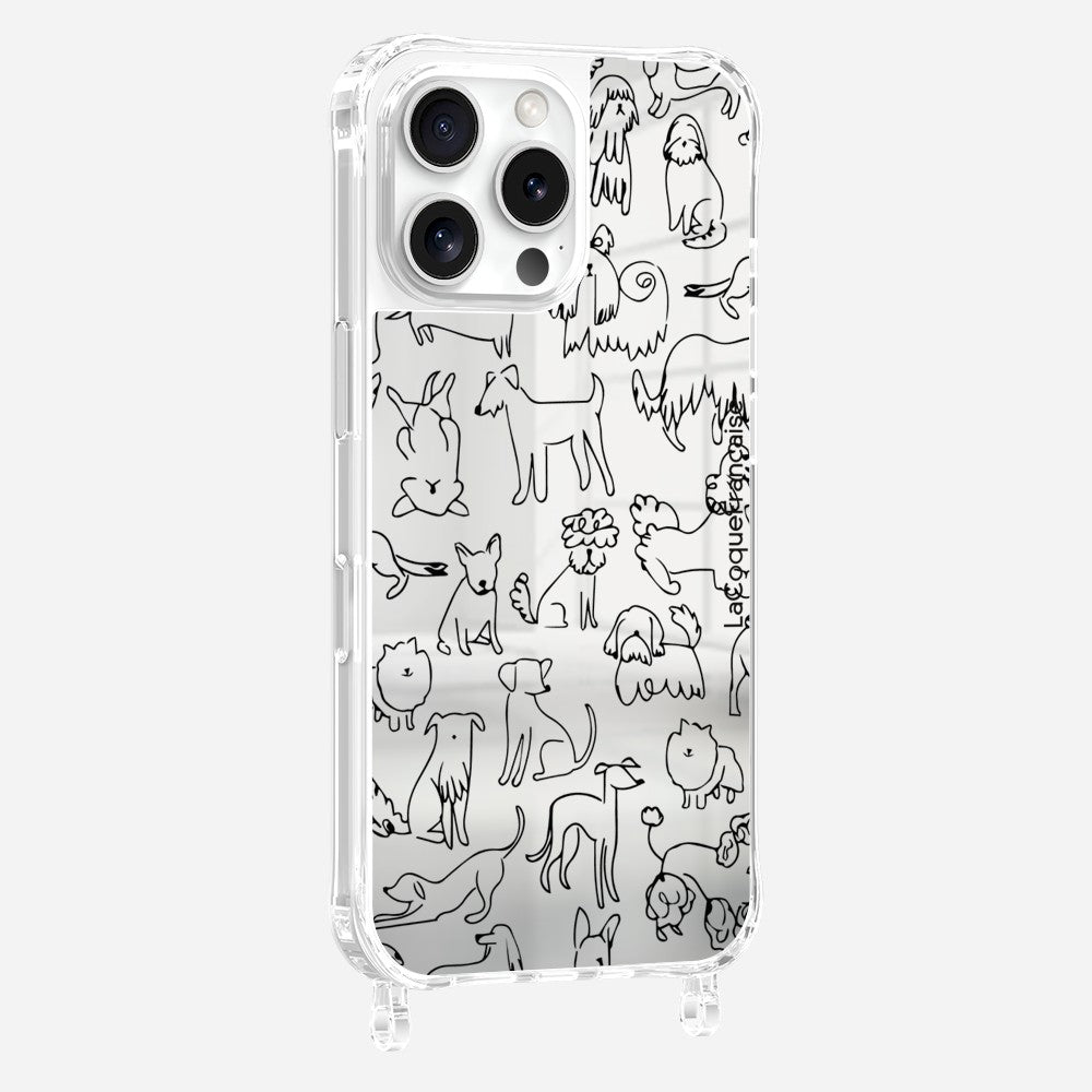 Coque Anneaux Imprimee Meute De Chiens