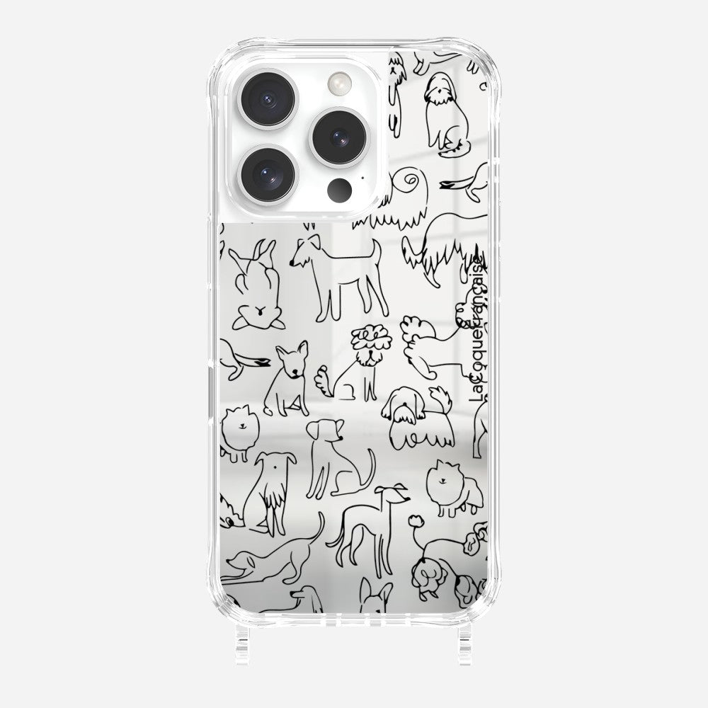 Coque Anneaux Imprimee Meute De Chiens