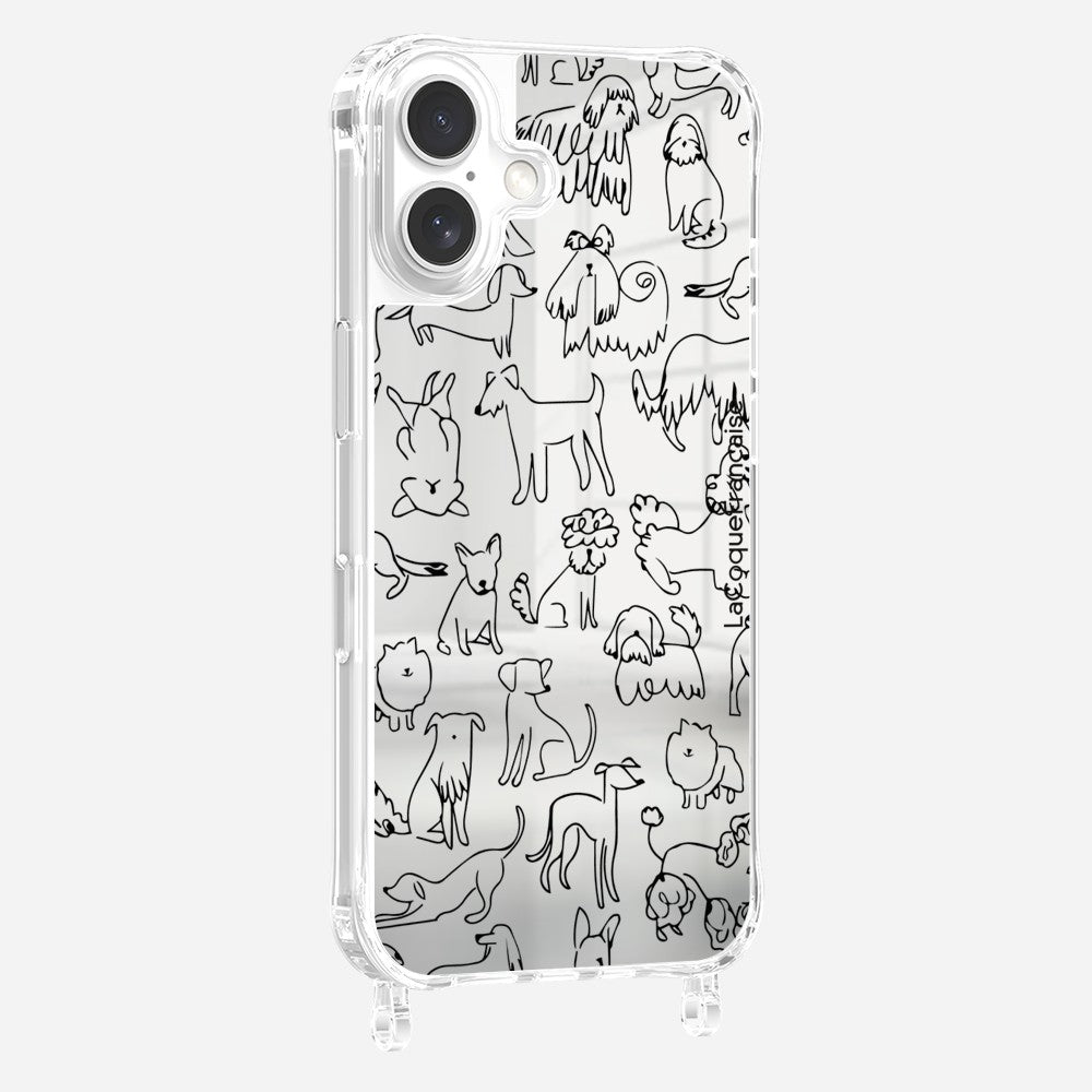 Coque Anneaux Imprimee Meute De Chiens