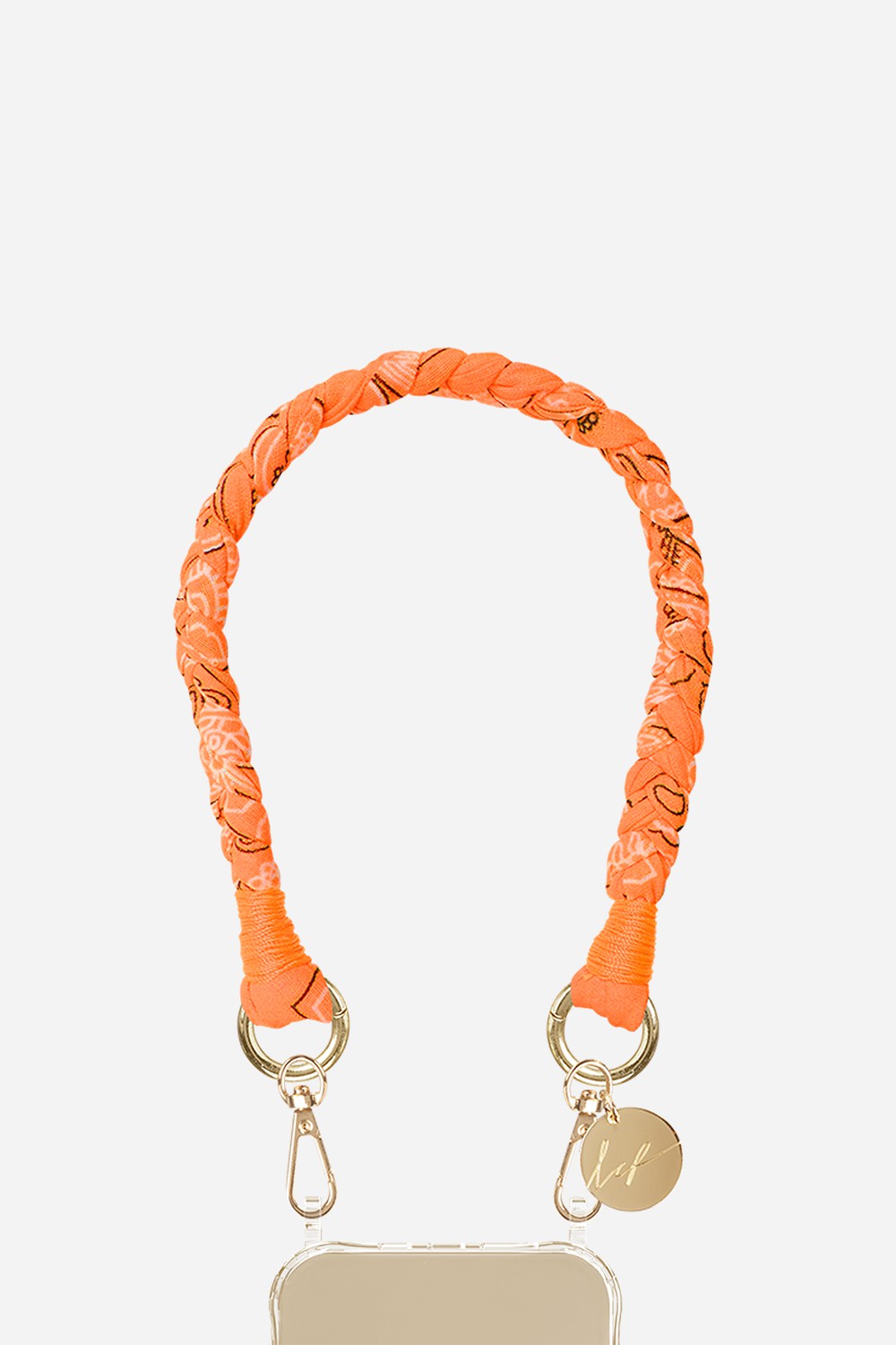 Chaine Courte Della Orange 40 cm