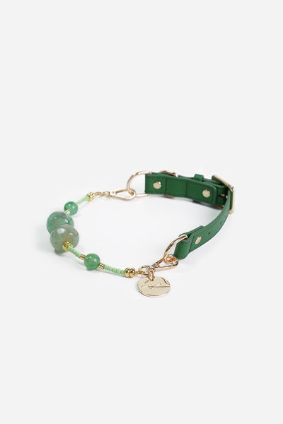 Collier chien Nalah vert - N1