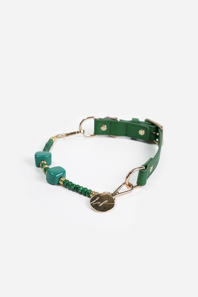 Collier chien Nalah vert - N2