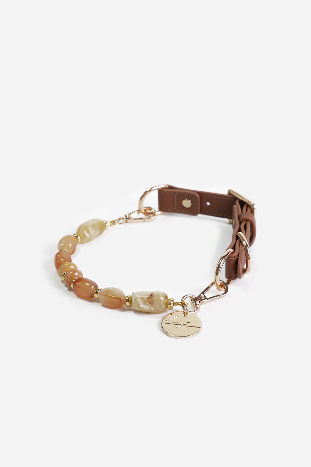 Collier chien Nalah beige - N2