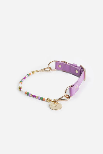 Collier chien Nalah violet - N1