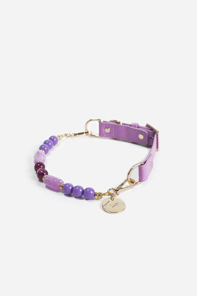 Collier chien Nalah violet - N2