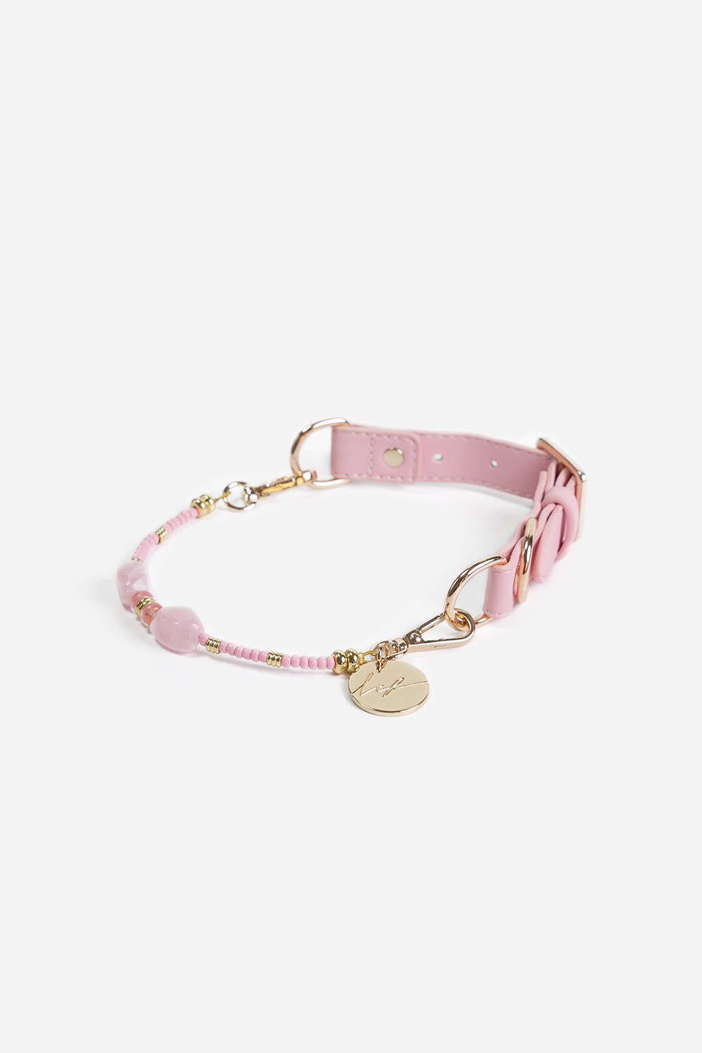 Collier chien Nalah rose - N2