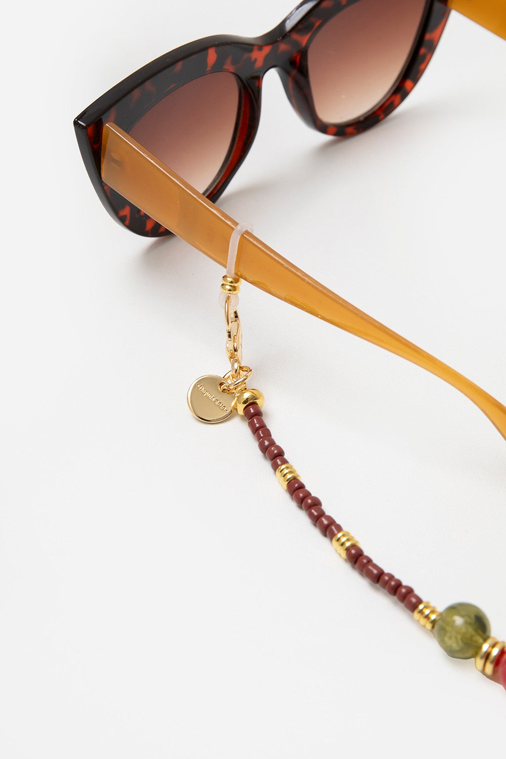 Bijoux Chaine De Lunette Iris Marron 72 cm